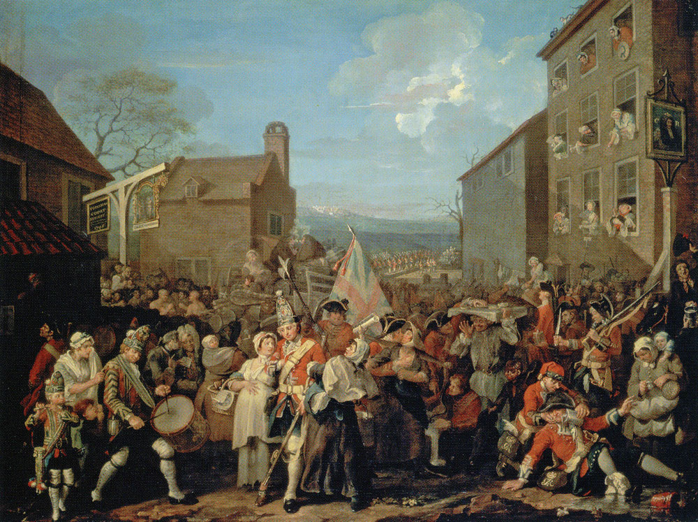 William Hogarth - The March to Finchley