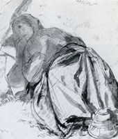 Dante Gabriel Rossetti Elizabeth Siddal, resting