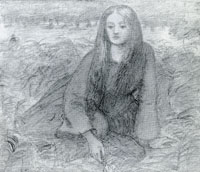 Dante Gabriel Rossetti Elizabeth Siddal, seated