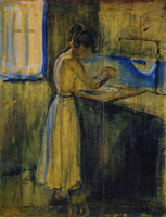 Edvard Munch Young Woman Washing Herself
