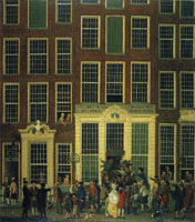 Isaac Ouwater the Younger The Bookshop of Jan de Groot in the Kalverstraat, Amsterdam