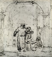 Rembrandt St. Peter and St. John Healing the Paralysed