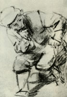 Rembrandt Seated Man