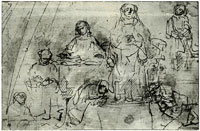 Rembrandt Study for a Religious Scene