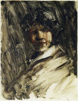 William Merritt Chase Portrait of a Woman (Head Turned Right)