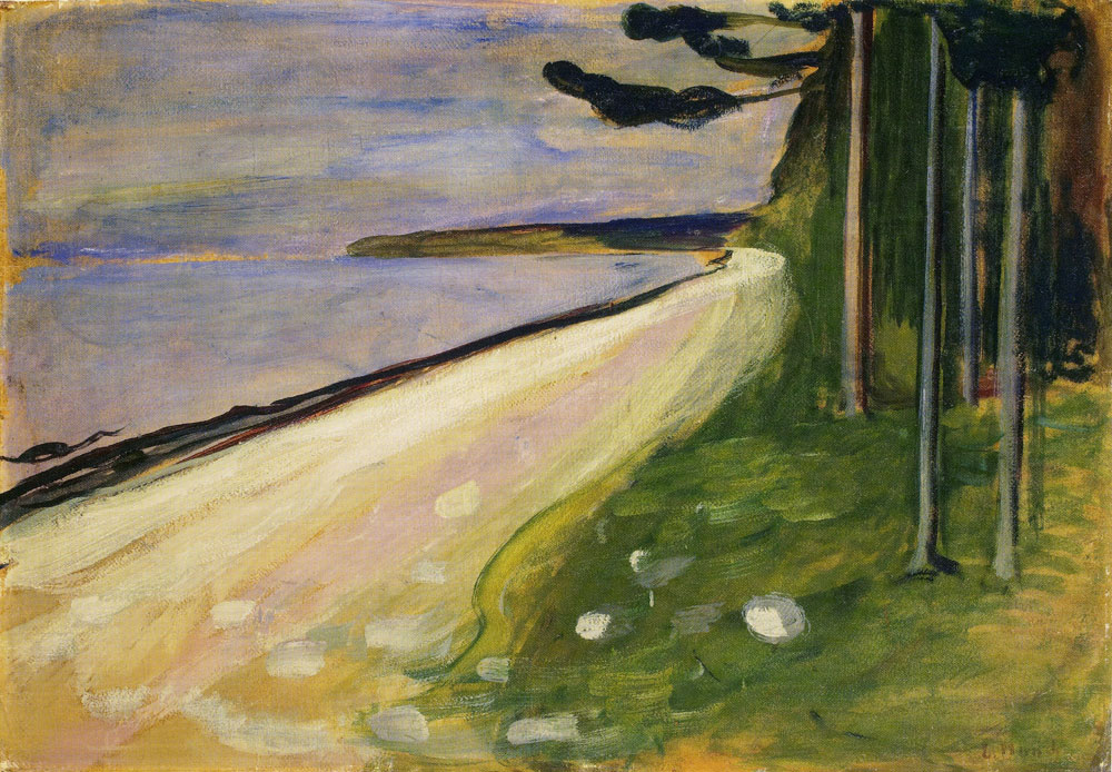 Edvard Munch - Beach in Åsgårdstrand