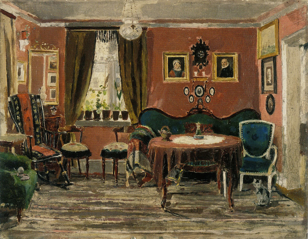 Edvard Munch - The Living-Room of the Misses Munch in Pilestredet 61