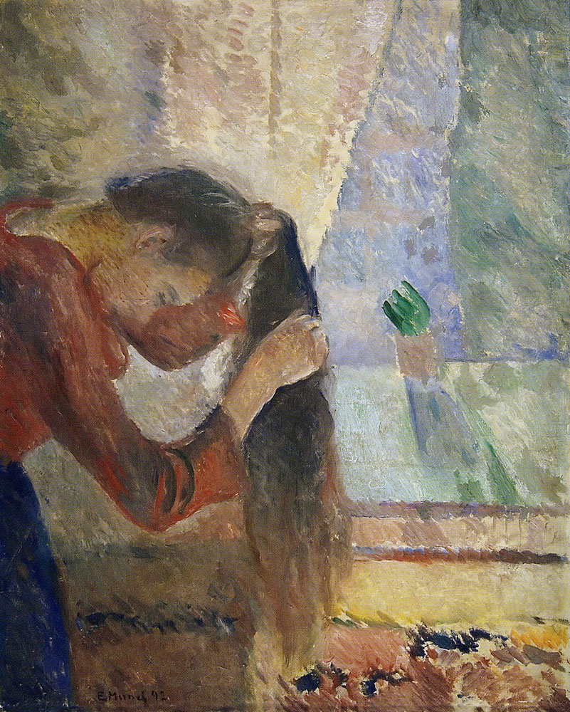 Edvard Munch - Woman Combing Her Hair