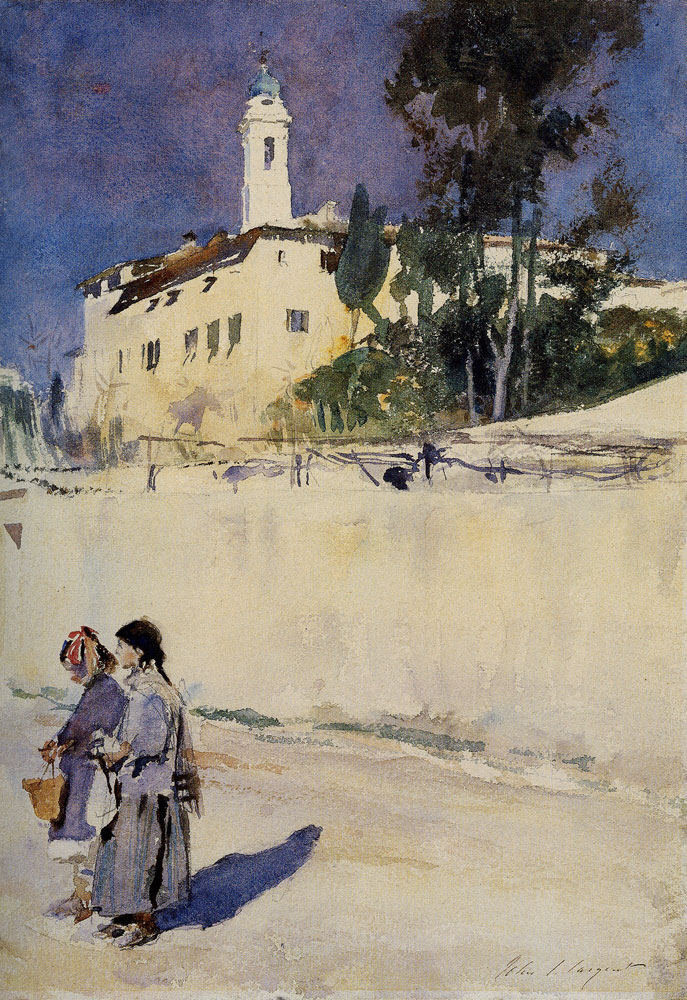 John Singer Sargent - Landscape with Two Children