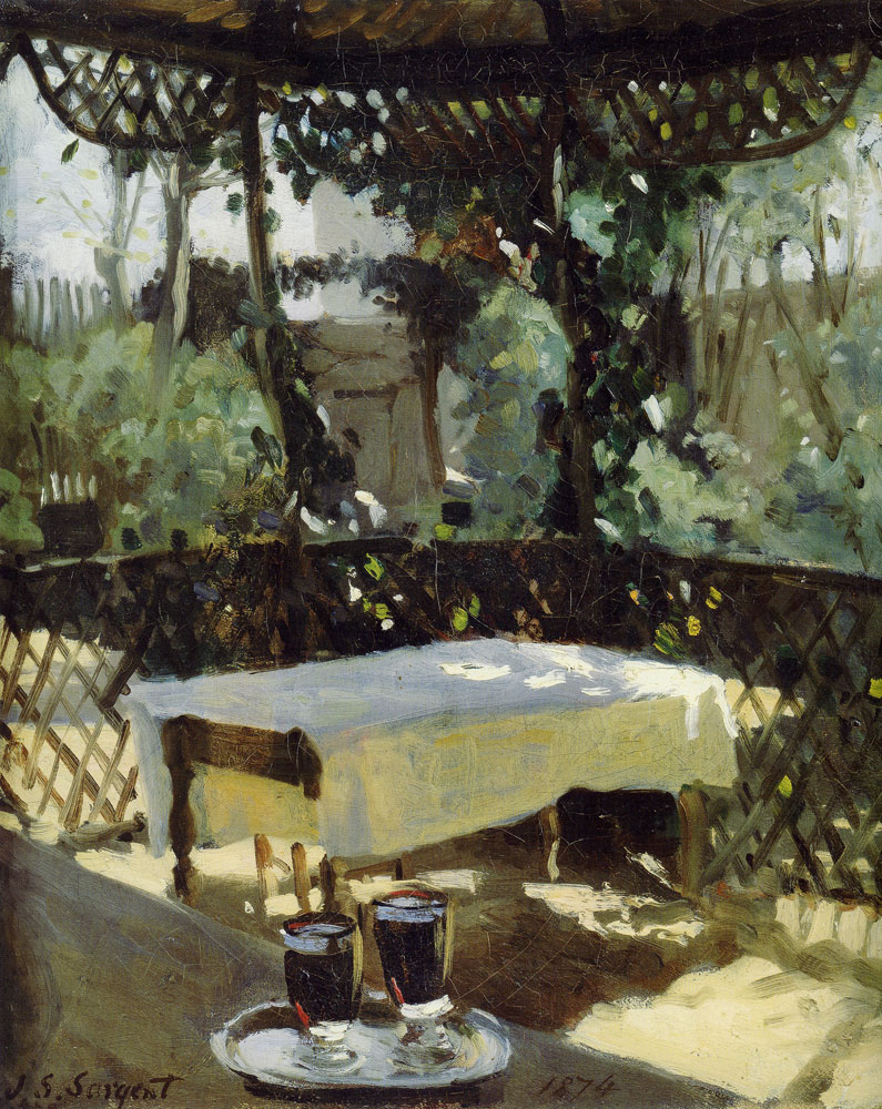 John Singer Sargent - La Table sous la tonnelle