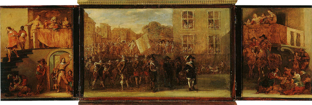 Leonaert Bramer - Design for Wall Paintings for the Delft Militia Company