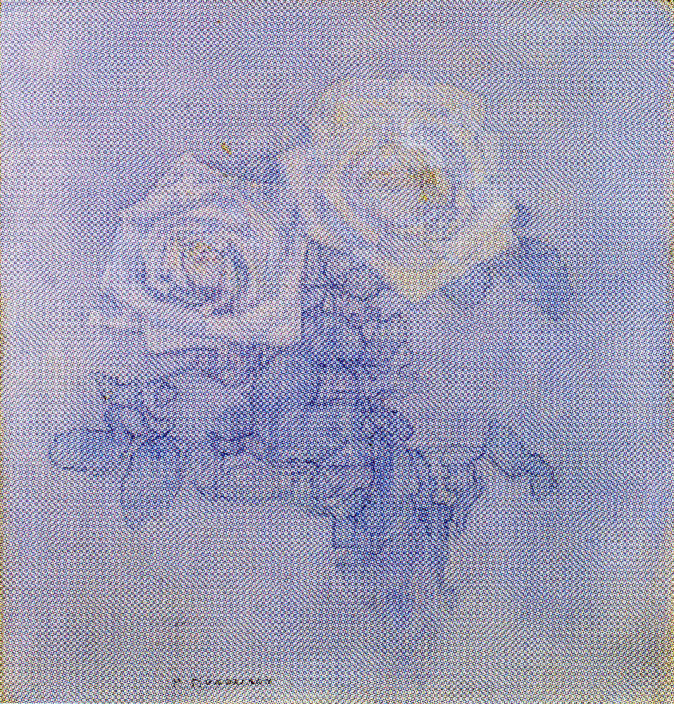 Piet Mondrian - Two Roses