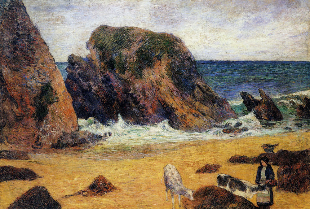 Paul Gauguin - Cowherd, Bellangenet Beach