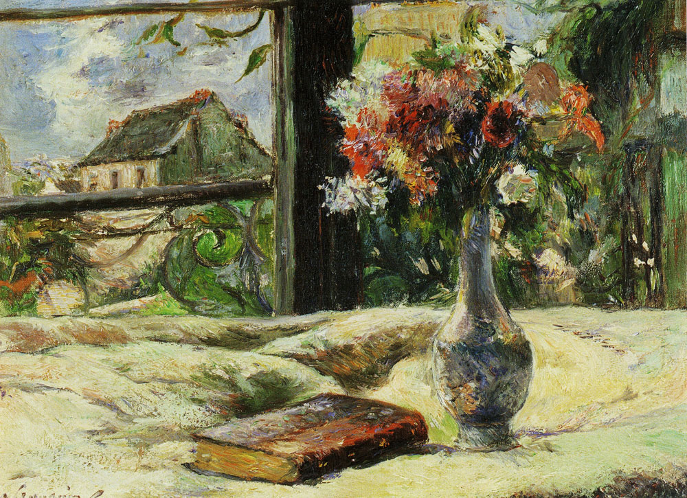 Paul Gauguin - Vase of Flowers and Window