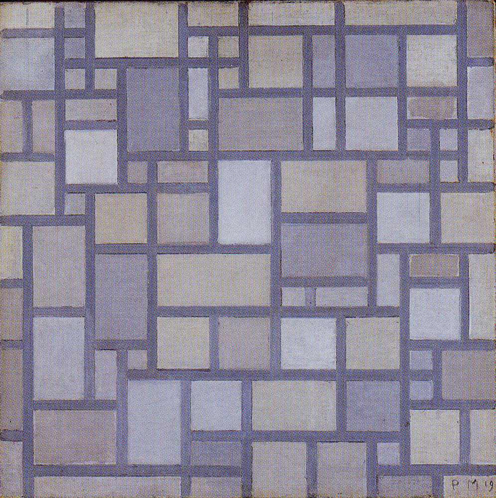 Piet Mondrian - Composition with Grid 7