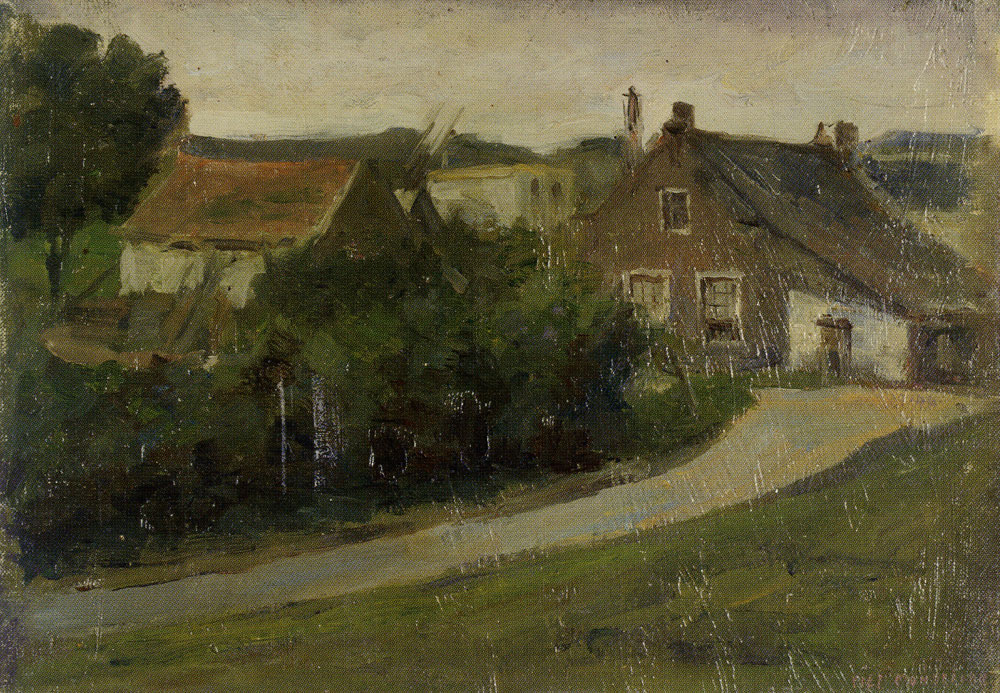 Piet Mondriaan - Country Lane with Houses