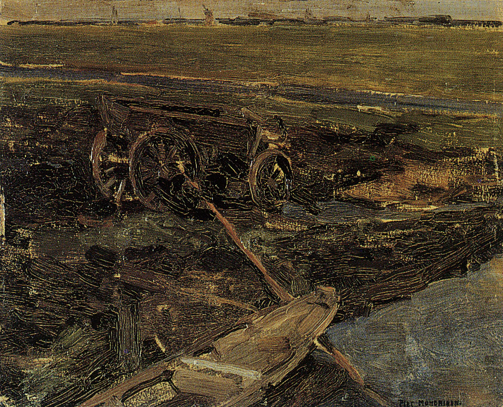 Piet Mondriaan - On the Land, Oil Study