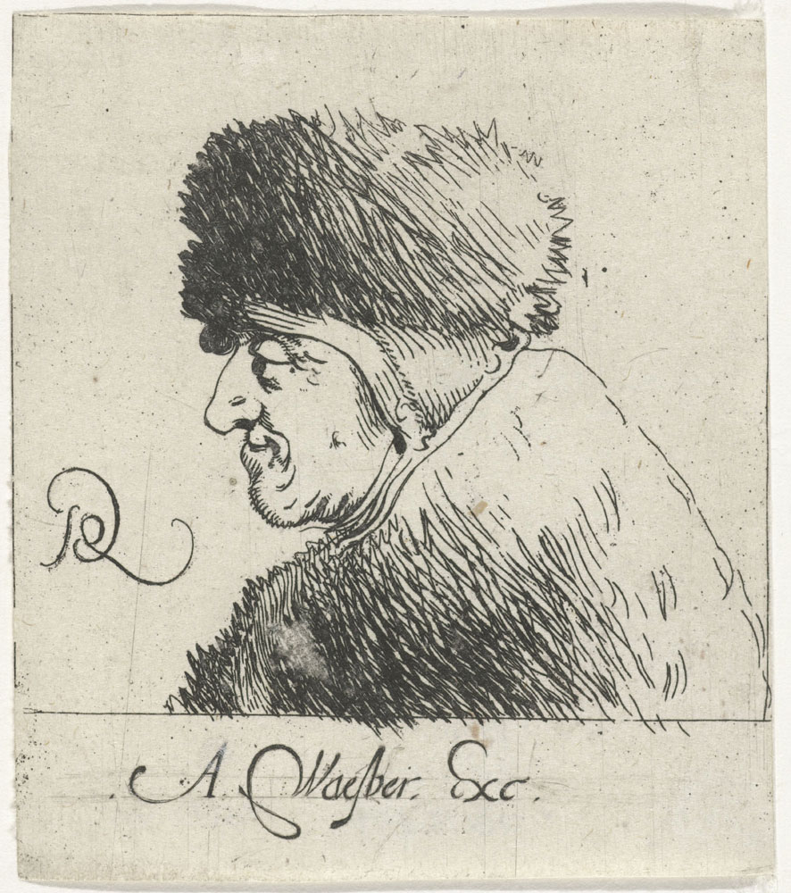 Pieter Quast - Head of an Old Woman with Cap