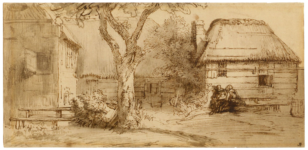 Rembrandt - Court-Yard of a Farm