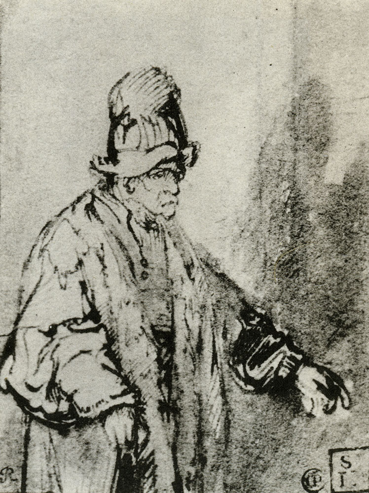 Rembrandt - Old Jew in High Hat