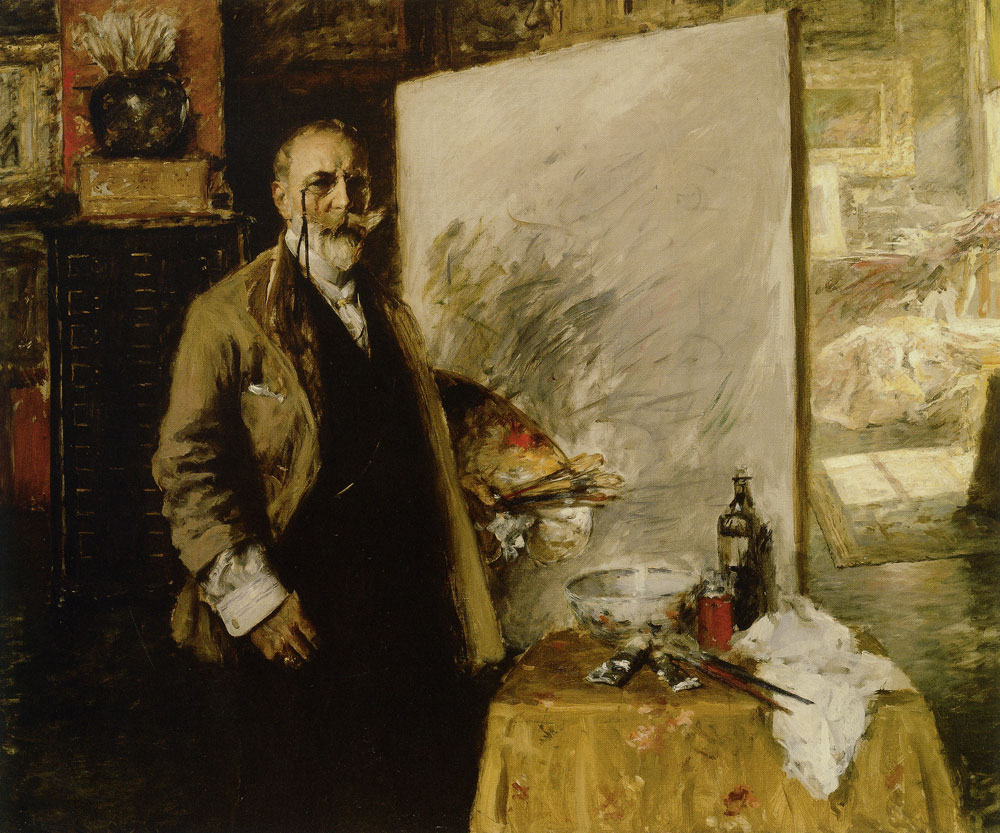 William Merritt Chase - Self-Portrait in the Studio