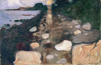 Edvard Munch - Moonlight on the Beach