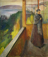 Edvard Munch On the Veranda