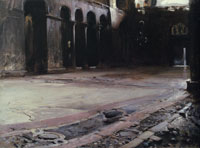 John Singer Sargent - Pavement of St Mark's, Venice