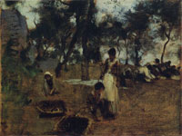 John Singer Sargent Gathering Olives