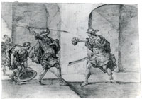 Leonaert Bramer Perseus Turns Phineus to Stone Using Medusa's Head