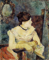 Paul Gauguin Mette in Evening Dress