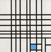 Piet Mondrian Composition No. 12 with Blue