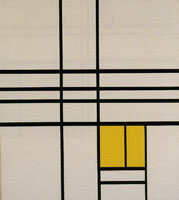 Piet Mondrian Composition with Yellow