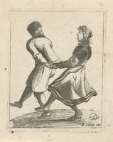 Pieter Quast Dancing Boy and Girl