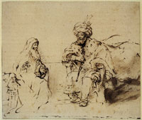 Rembrandt Nathan Admonishing David