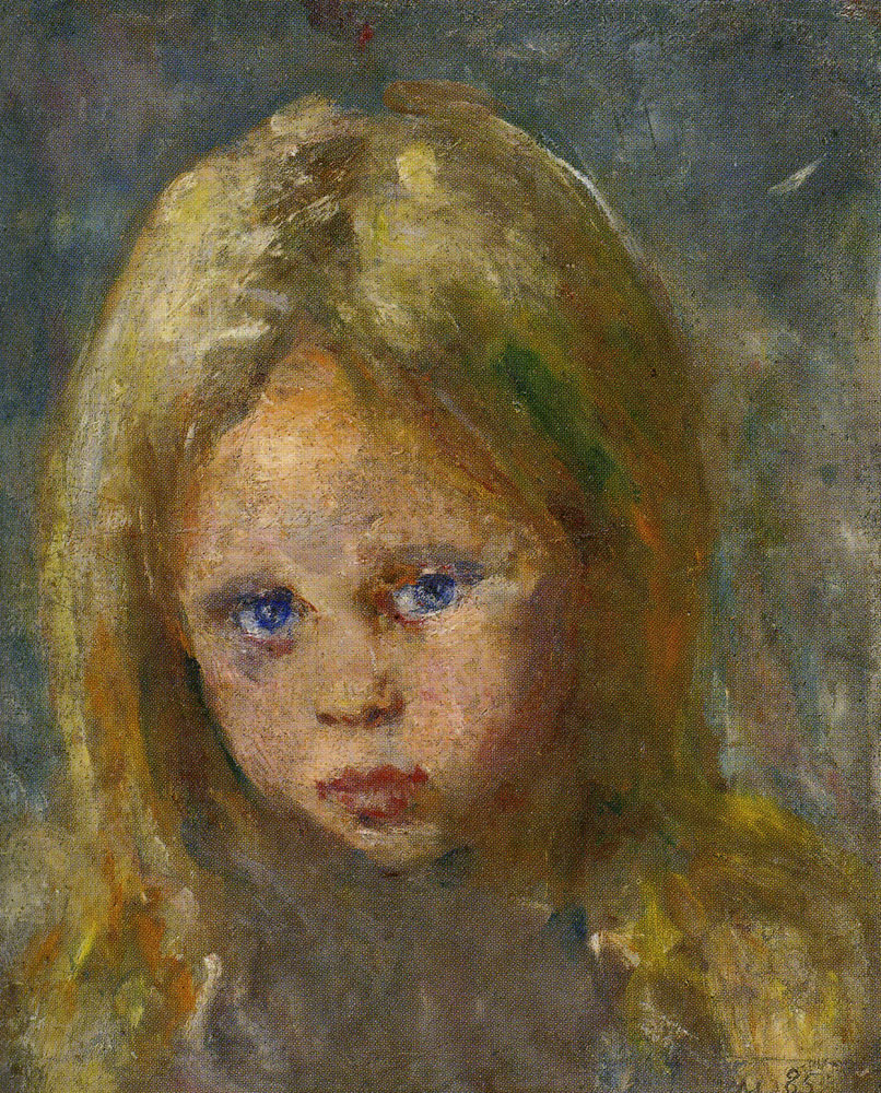 Edvard Munch - Girl's Head