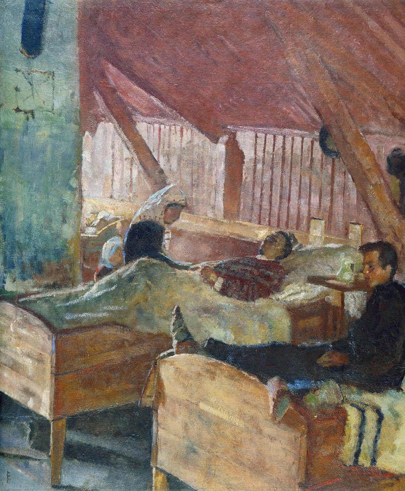 Edvard Munch - The Infirmary at Helgelandsmoen