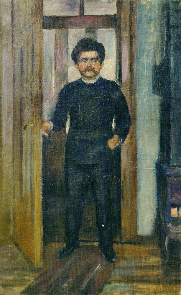 Edvard Munch - Man Standing in the Doorway
