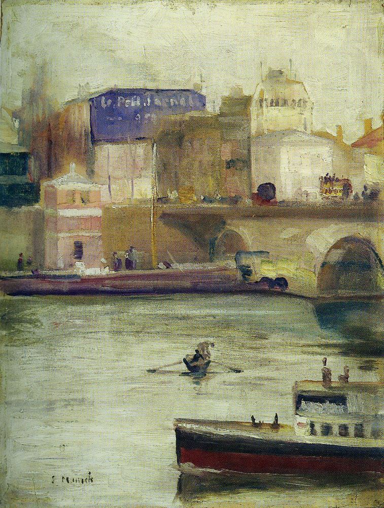 Edvard Munch - The Seine at Saint-Cloud