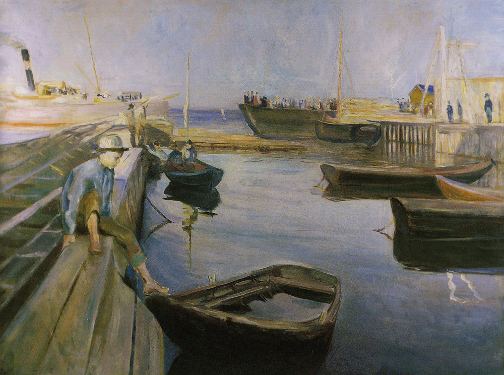 Edvard Munch - The Steamboat Arrives