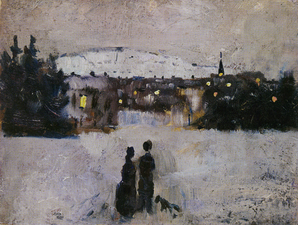 Edvard Munch - View of the City on a Winter's Day