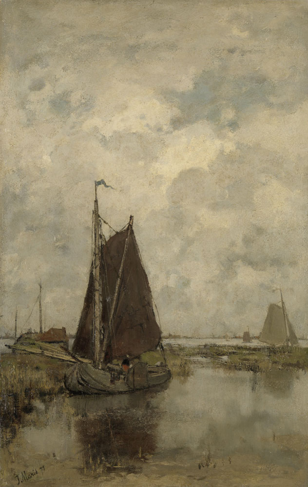 Jacob Maris - Ships in Dull Weather