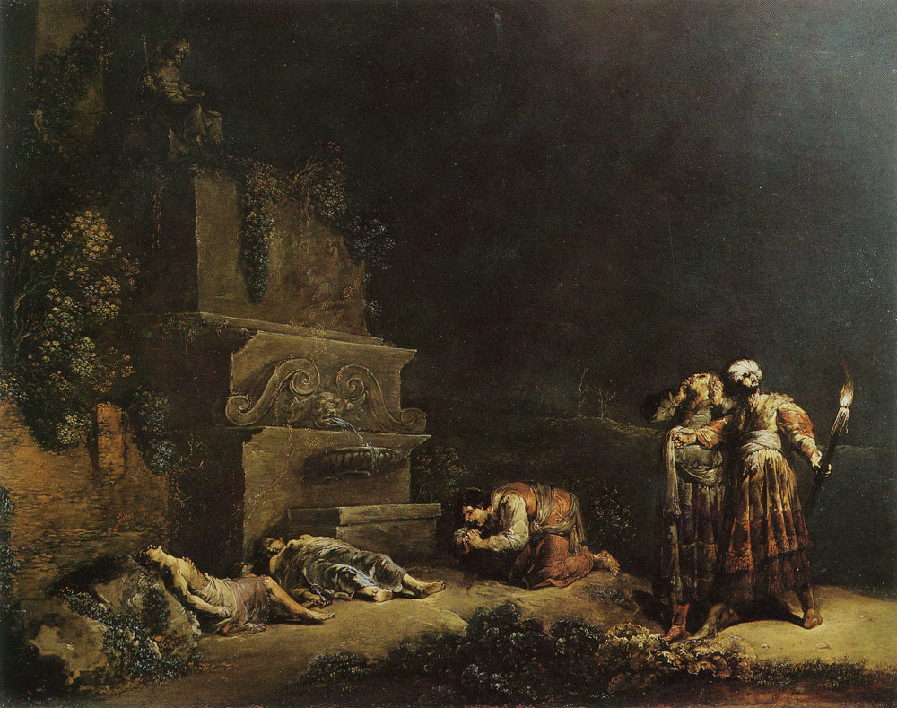 Leonaert Bramer - The Finding of the Bodies of Pyramus and Thisbe
