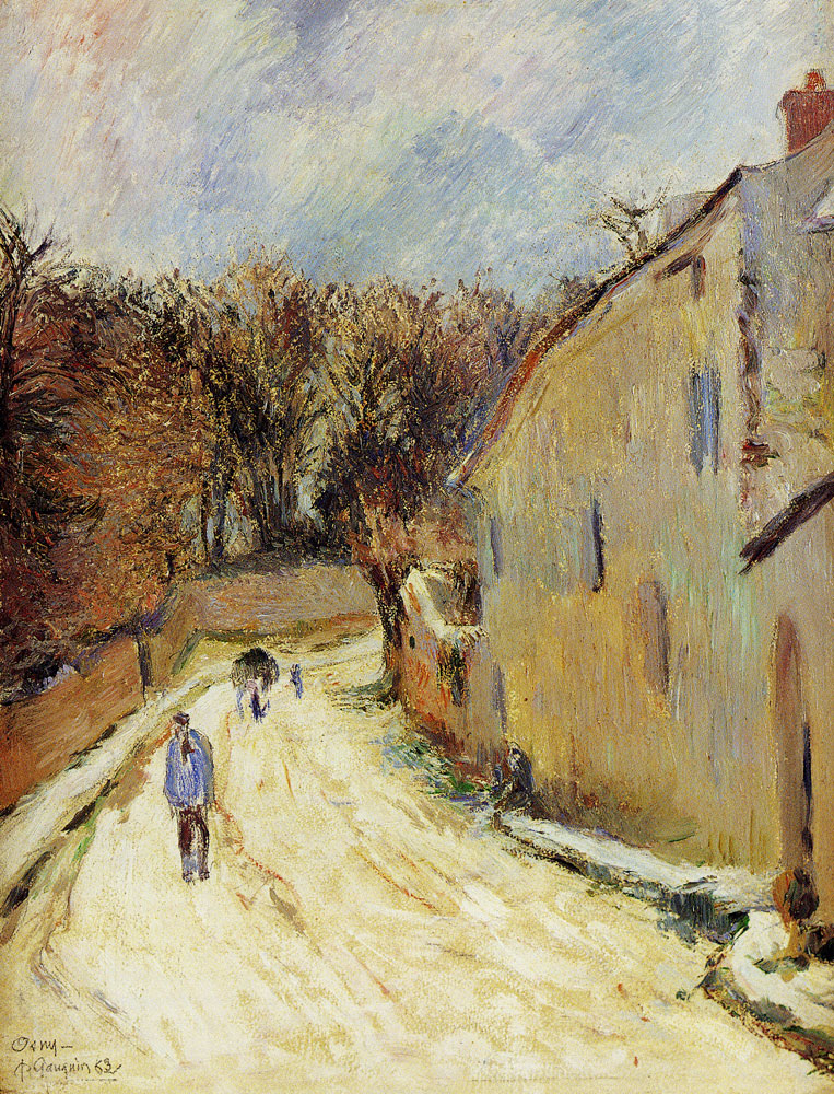 Paul Gauguin - Osny, Rue de Pontoise, Winter