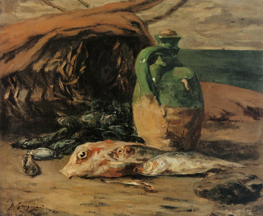 Paul Gauguin - Still Life with Jug and Red Mullet