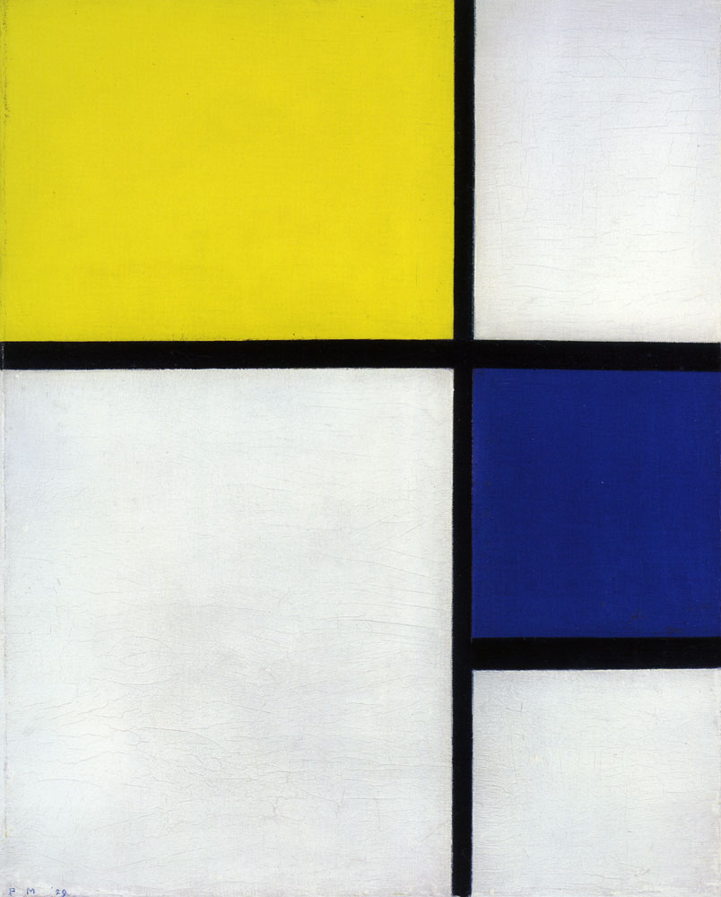 Piet Mondrian - Composition No. I, with Yellow and Blue