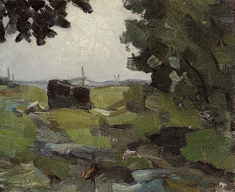 Piet Mondriaan - Free Impression of a Polder Landscape