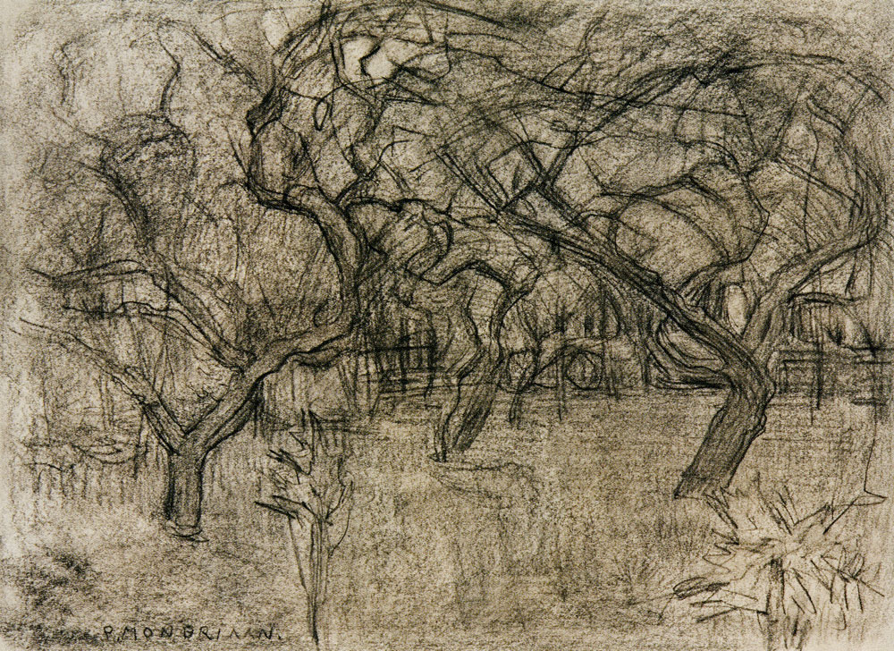 Piet Mondriaan - Orchard with Enmeshed Tree Branches