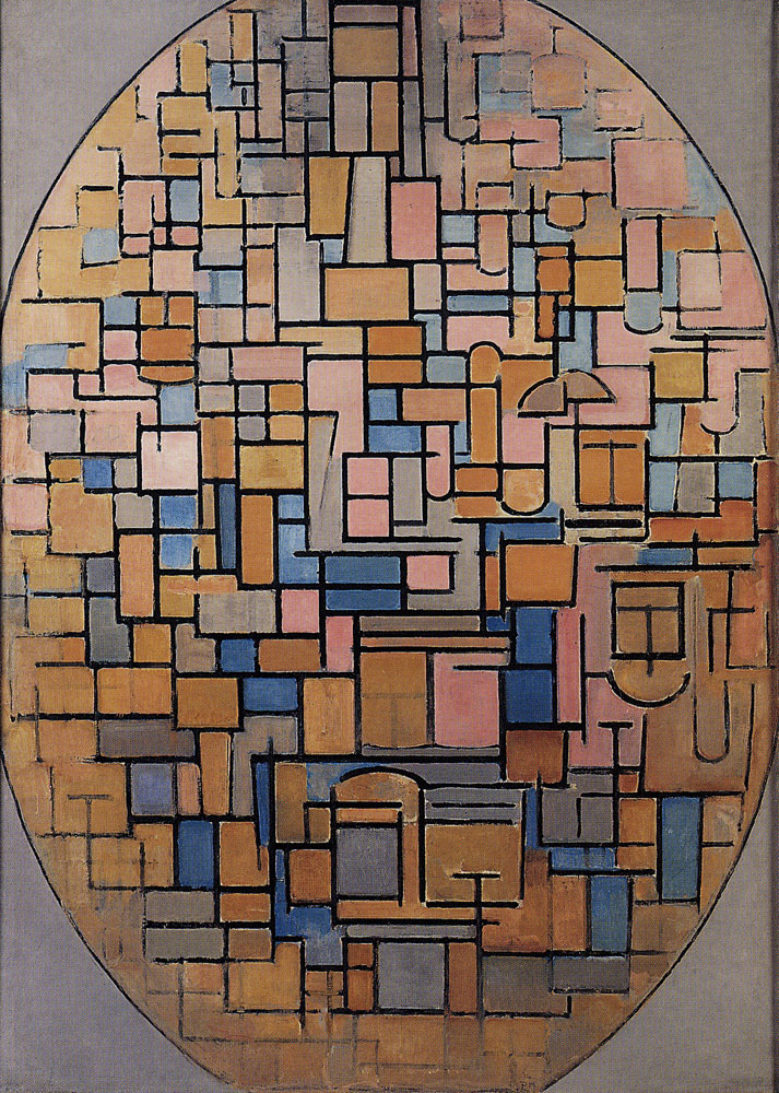 Piet Mondrian - Tableau III: Composition in Oval
