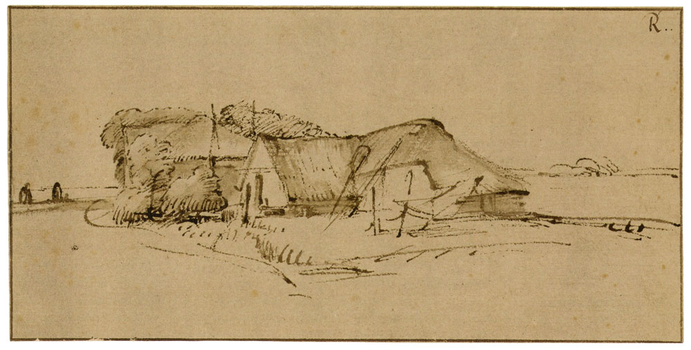 Rembrandt - Farm-Buildings